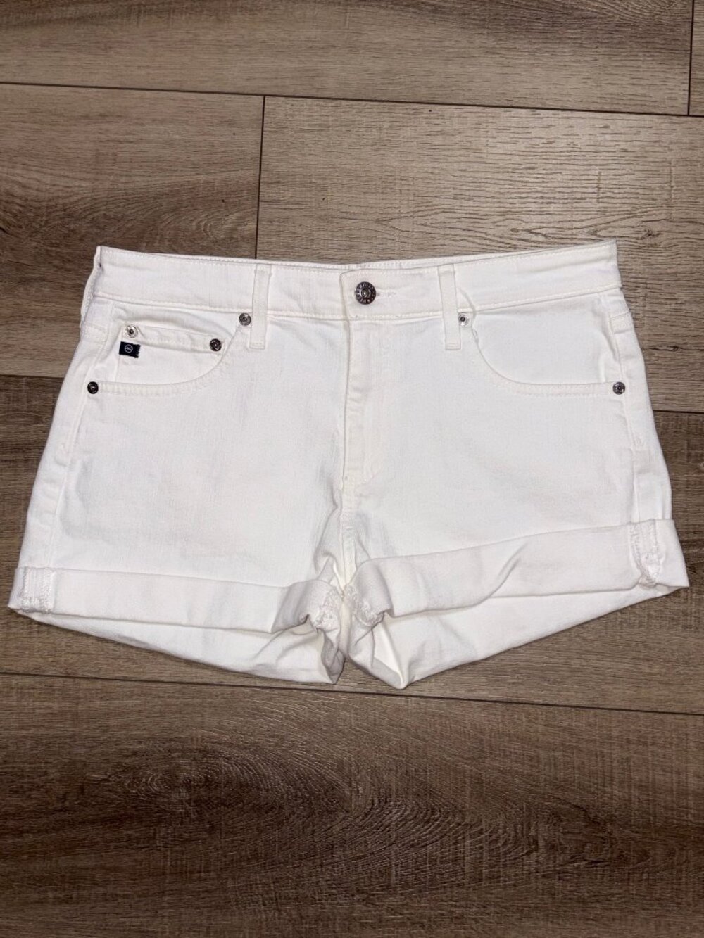 Adriano Goldschmied The Hailey Ex-Boyfriend Roll Up Jean Shorts Size 28
